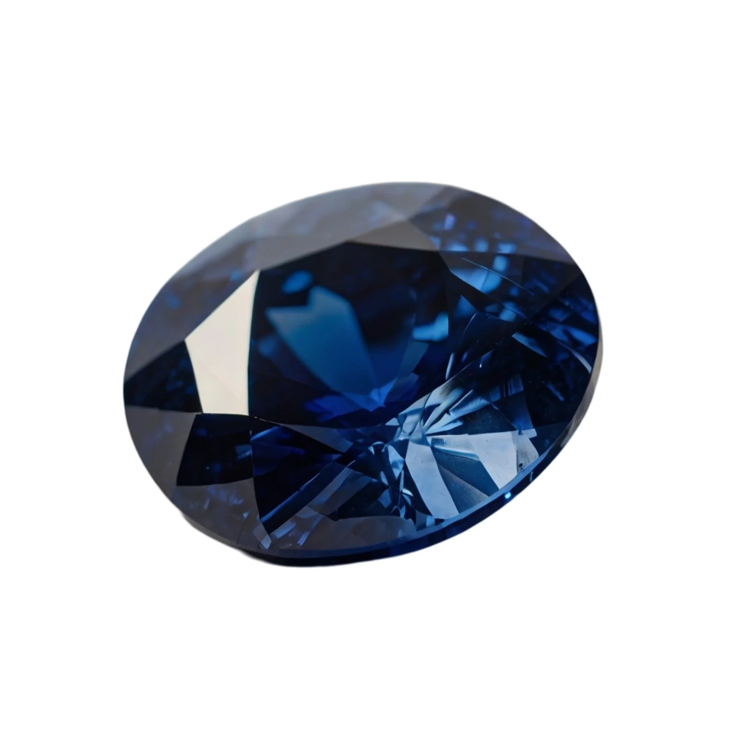 Blue Sapphire (GF) 1PC Large 10x10 MM Round Faceted Blue Shine Precious Loose Gems - Image 2