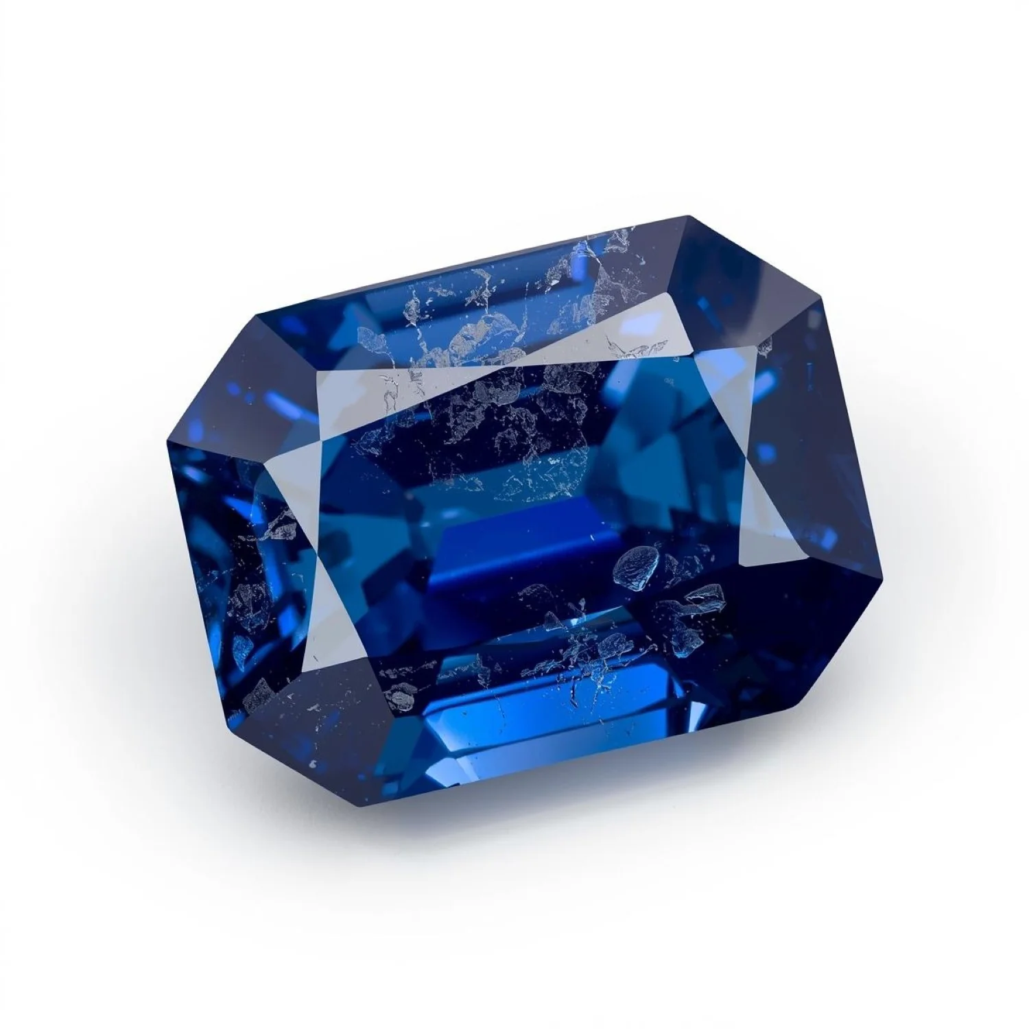 Blue Sapphire (GF) 1PC Large 10x14 MM Emerald Faceted Blue Natural Precious Gems - Image 2