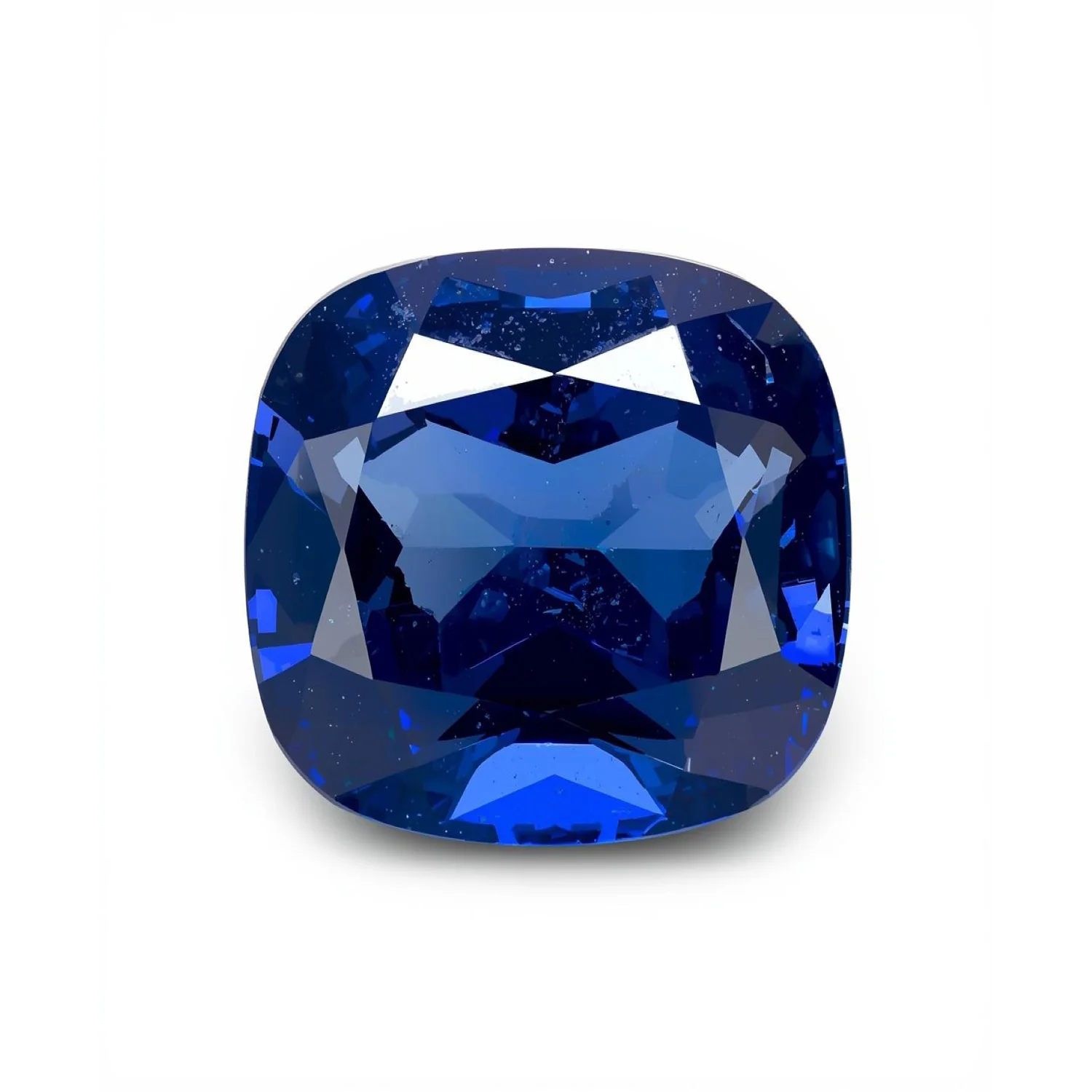 Blue Sapphire (GF) 1PC Large 11x11 MM Cushion Faceted Blue Fine Precious Loose Gemstone