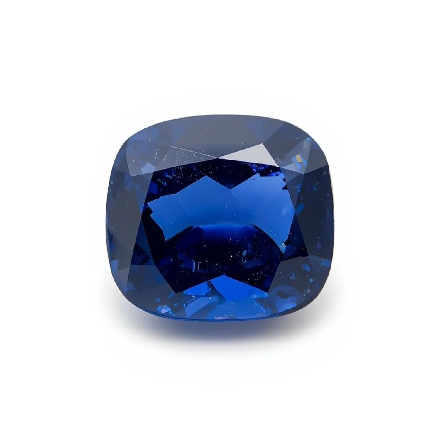 Blue Sapphire (GF) 1PC Large 12x12 MM Cushion Faceted Blue High-Quality Precious Loose Gemstones - Image 2