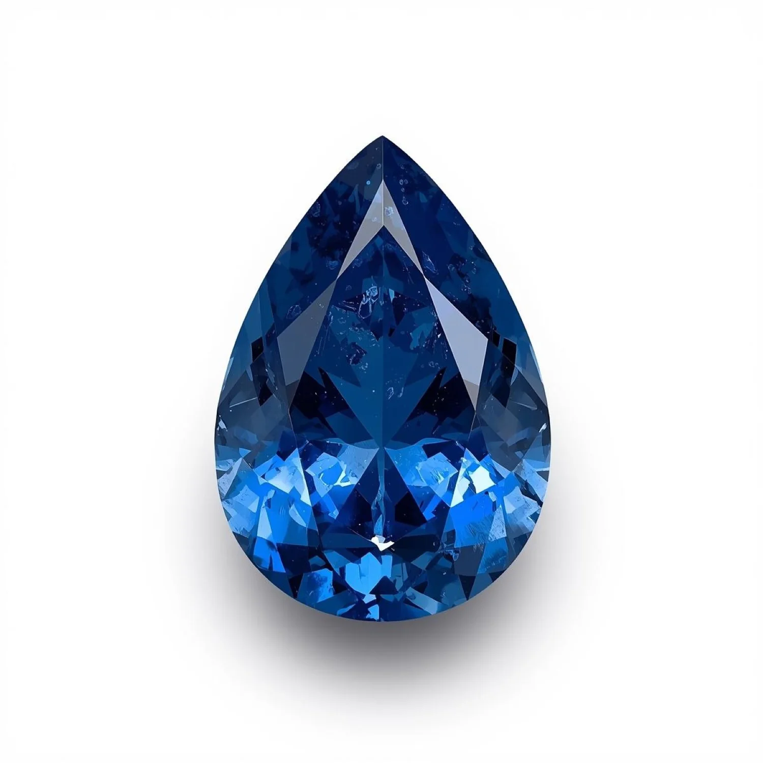 Blue Sapphire (GF) 1PC Large 8x12 MM Pear Faceted Blue Superior Precious Gems - Image 2