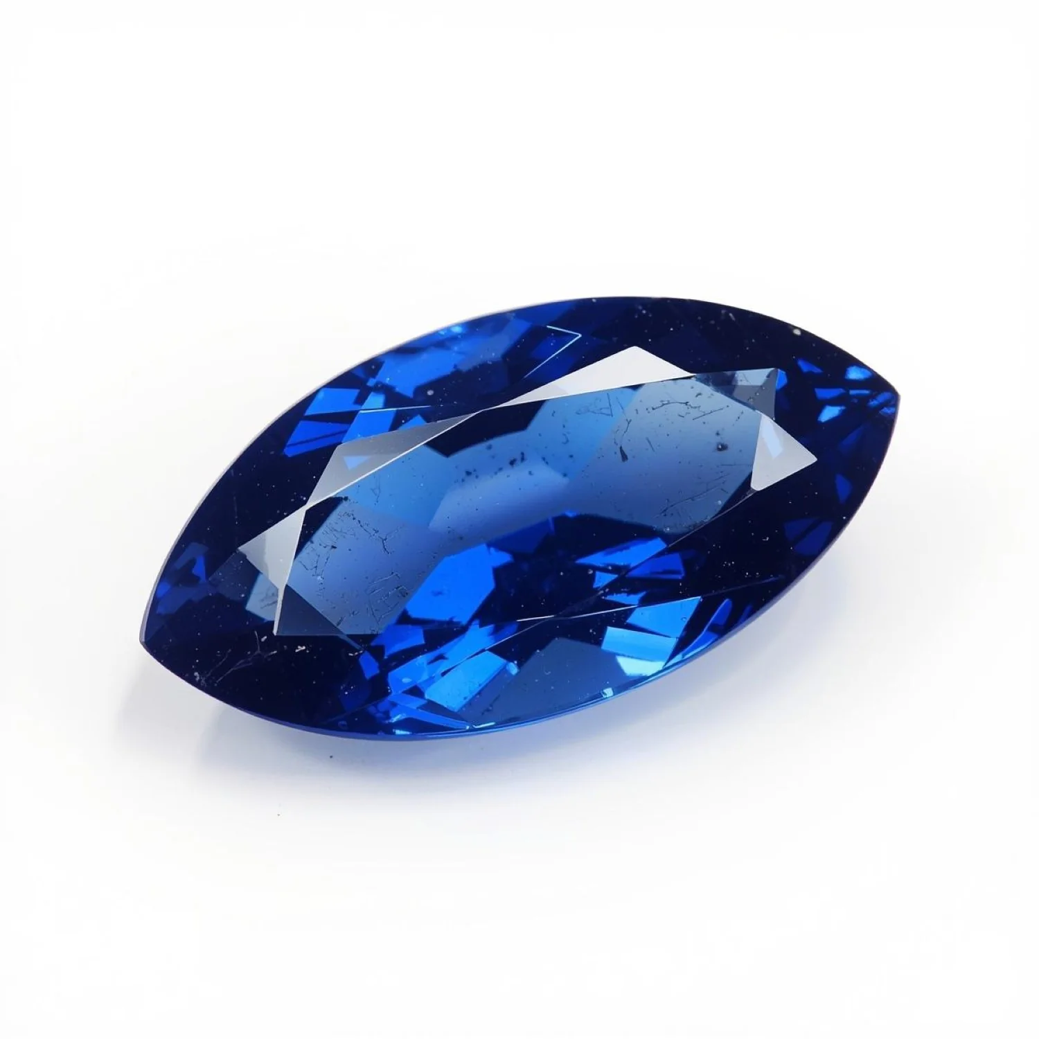 Blue Sapphire (GF) 1PC Medium 7x14 MM Marquise Faceted Blue Shine Precious Loose Gemstones - Image 2