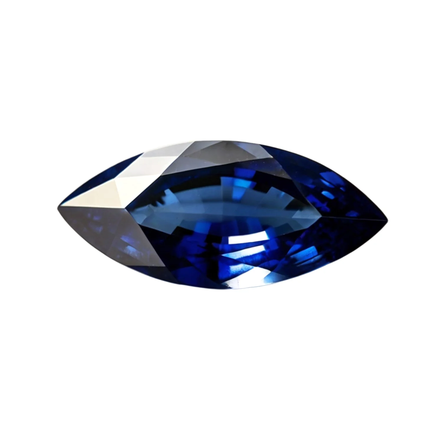 Blue Sapphire (GF) 1PC Small 5x10 MM Marquise Faceted Blue Luster Precious Loose Gems