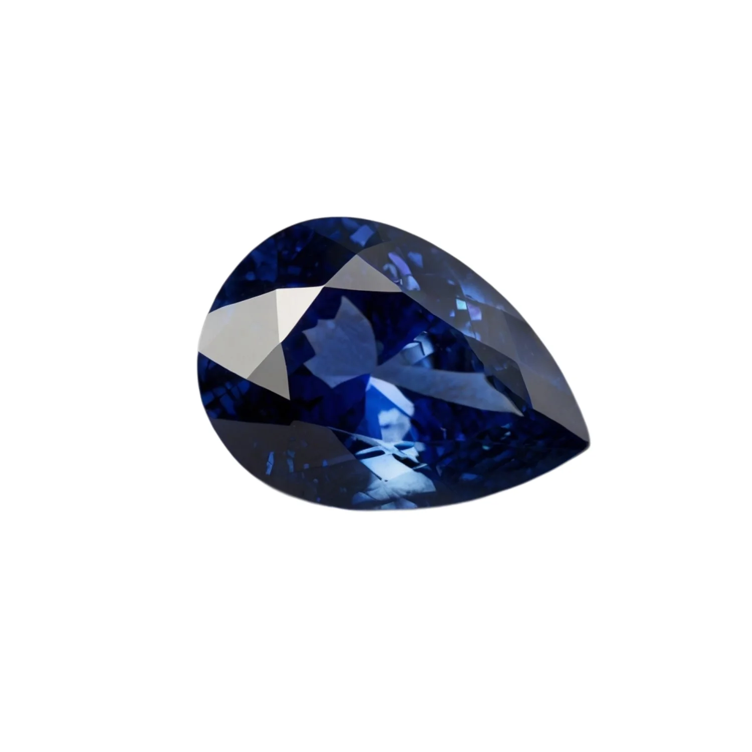 Blue Sapphire (GF) 1PC Small 6x9 MM Pear Faceted Blue Shine Precious Loose Gemstones