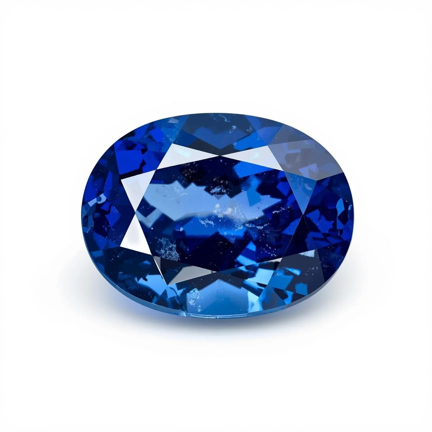 Blue Sapphire (GF) 1PC Tiny 4x6 MM Oval Faceted Blue Fine Precious Loose Gemstone - Image 2