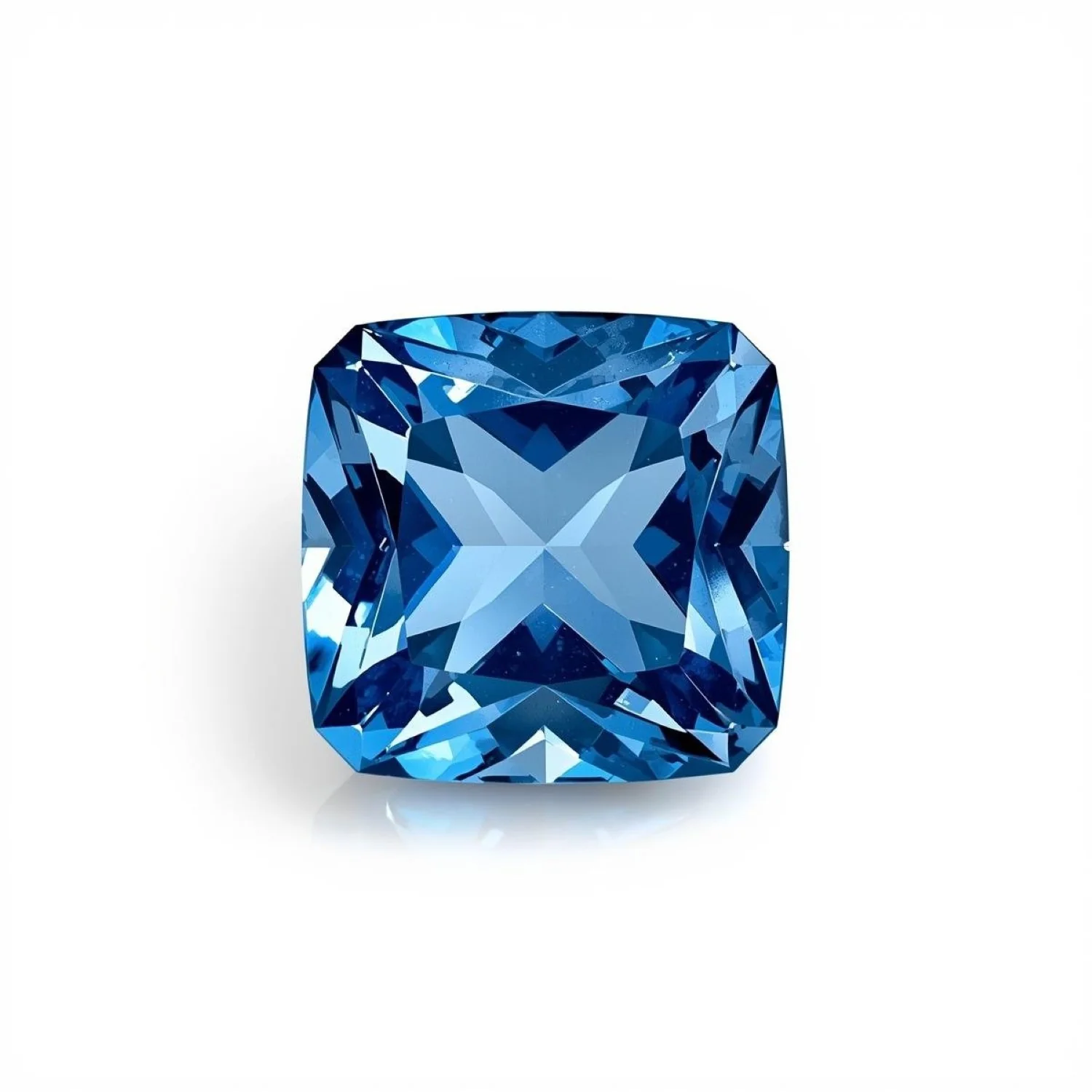 Blue Sapphire (GF) 1PC Tiny 6x6 MM Square Faceted Blue Polished Precious Loose Gems