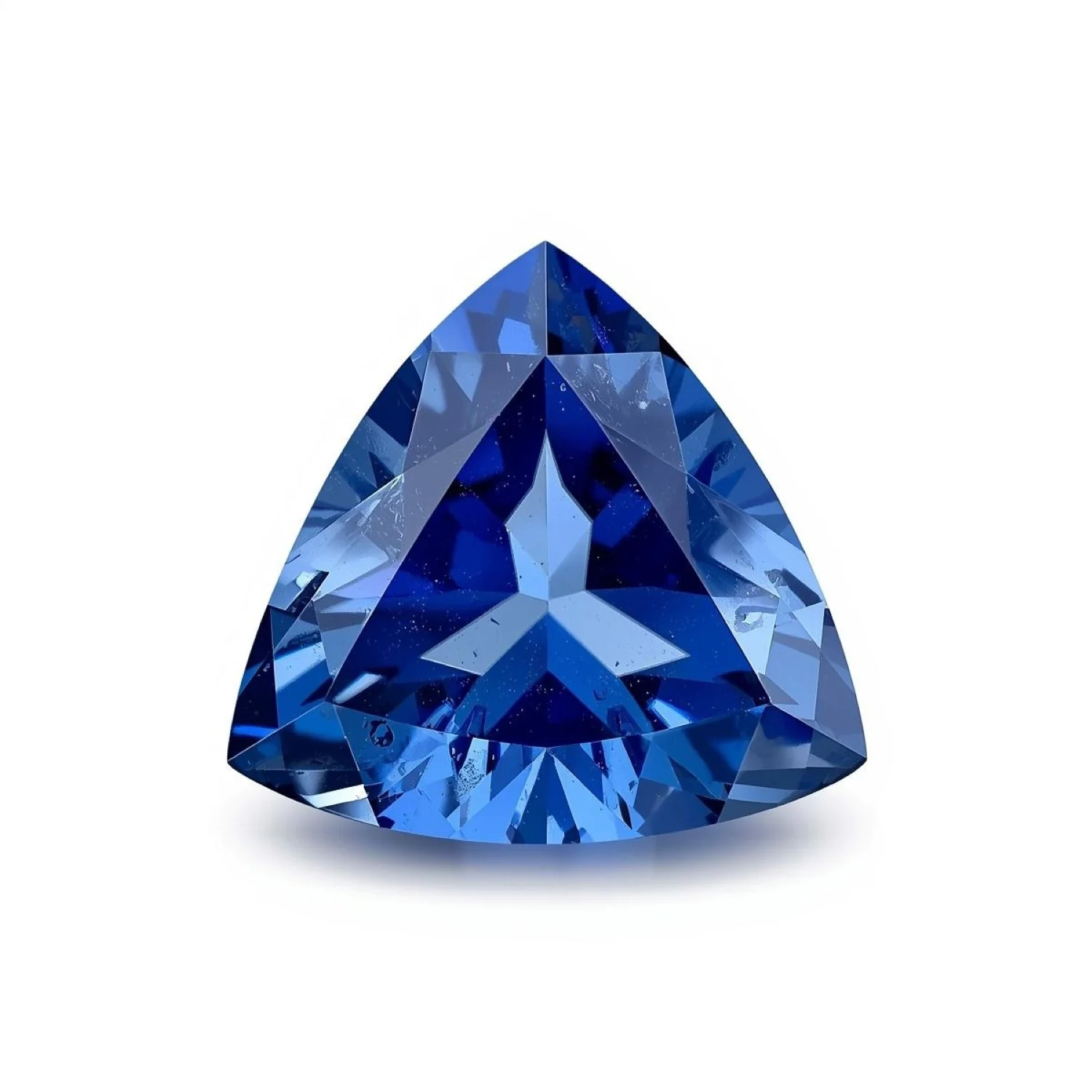 Blue Sapphire (GF) 1PC Tiny 6x6 MM Triangle Faceted Blue Polished Precious Loose Gems