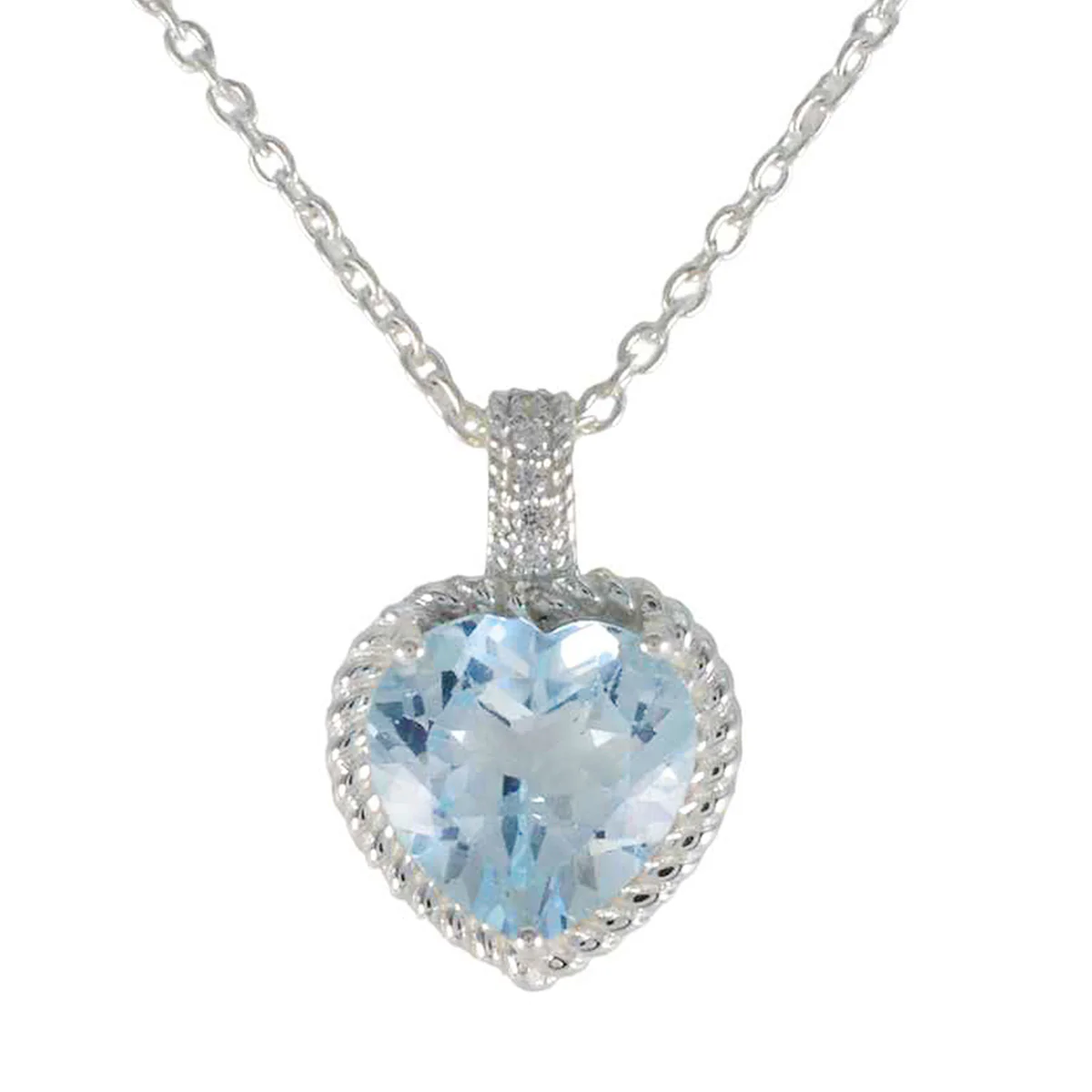 Blue Topaz Featherlight African Sterling Silver multiple Amanda valentine Blue Pendant Jewellery
