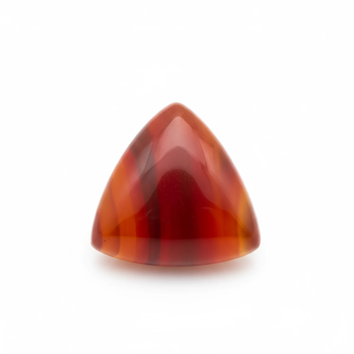 Carnelian 1PC Large 11x11 MM Triangle Cabochon Red Lustrous semi Precious Semi Precious Gemstone