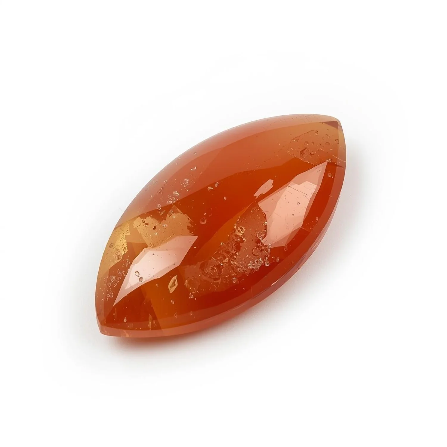Carnelian 1PC Large 8x16 MM Marquise Cabochon Red Lustrous semi Precious Loose Gemstone - Image 2
