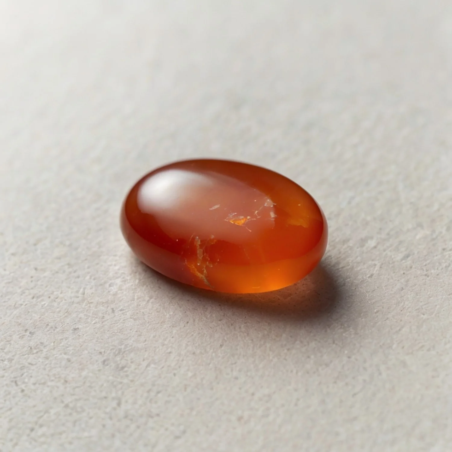 Carnelian 1PC Medium 7x10 MM Oval Cabochon Red Superior semi Precious Gems - Image 2
