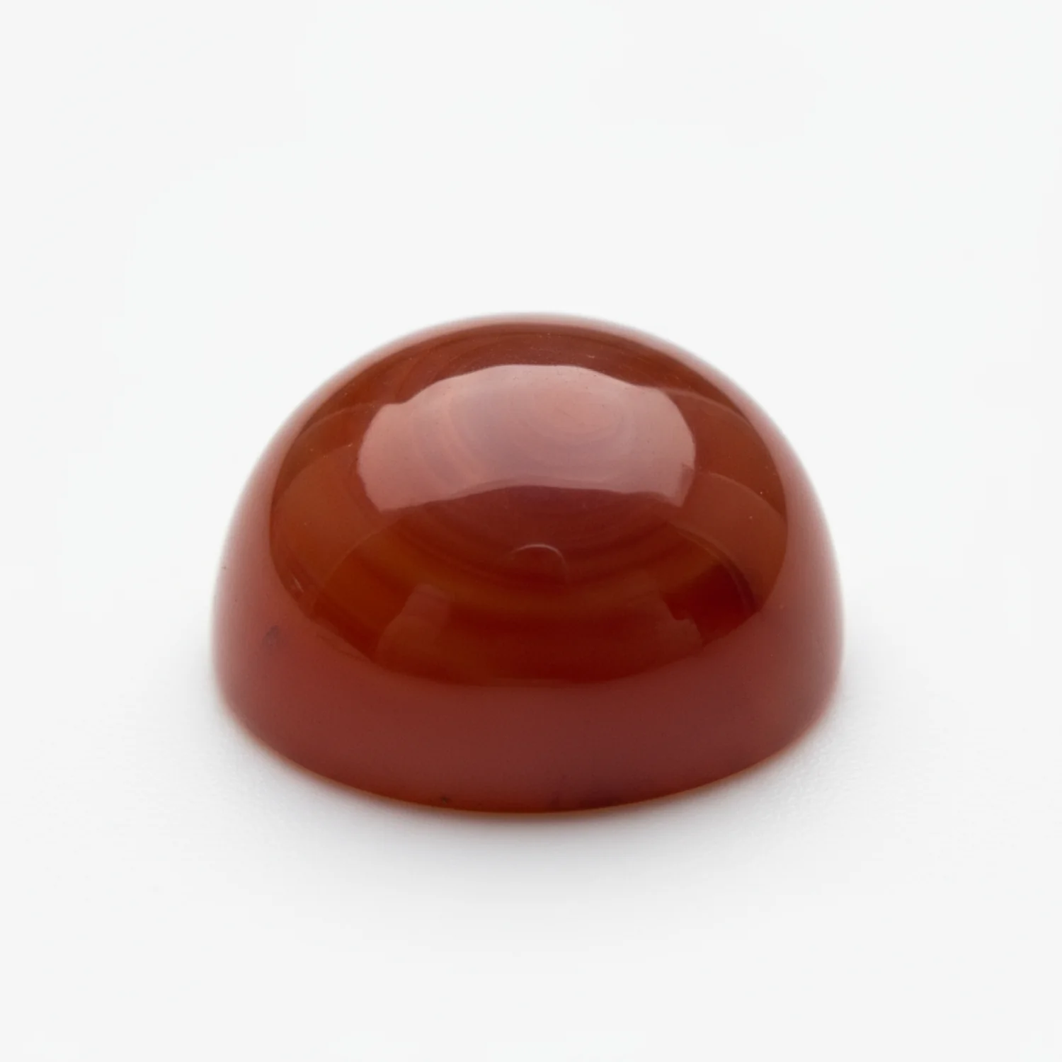 Carnelian 1PC Small 8x8 MM Round Cabochon Red Polished semi Precious Loose Gemstones - Image 2