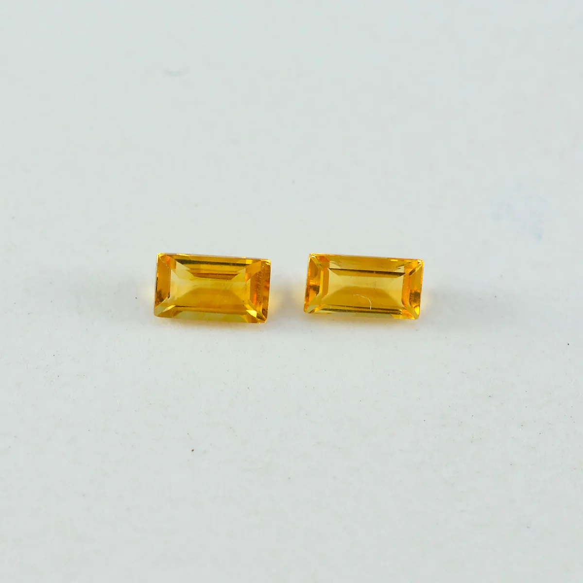 Citrine 10PC Tiny 2x4 MM Baguette Faceted Yellow Genuine Semi Precious Loose Gems - Image 3