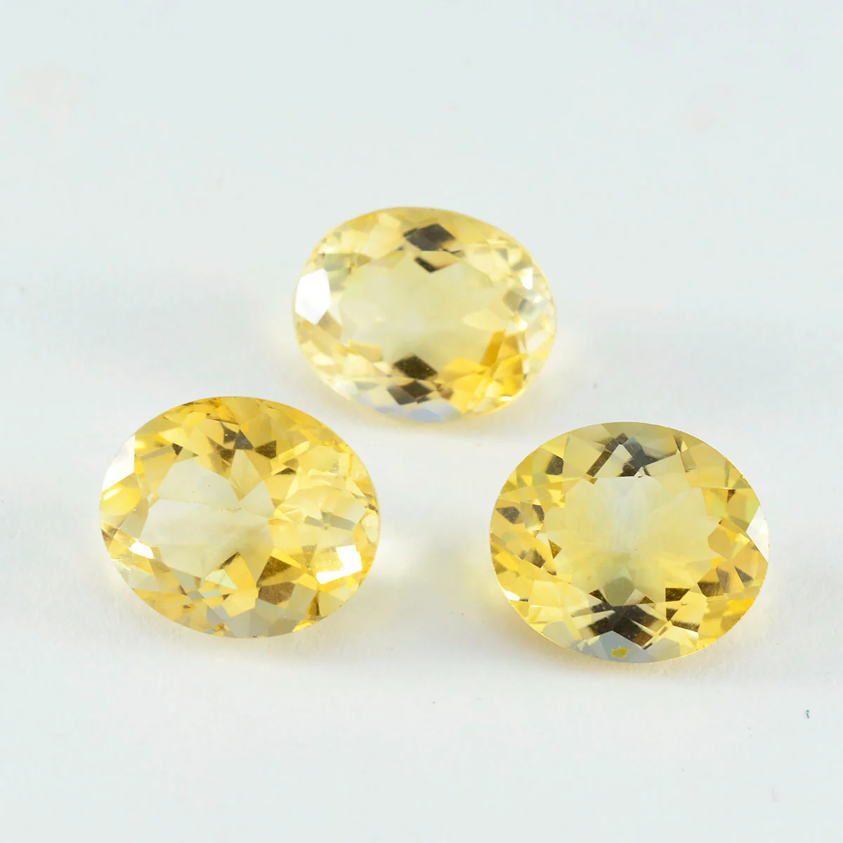 Citrine 1PC Chunky 13x18 MM Oval Faceted Yellow Fine Semi Precious Gems