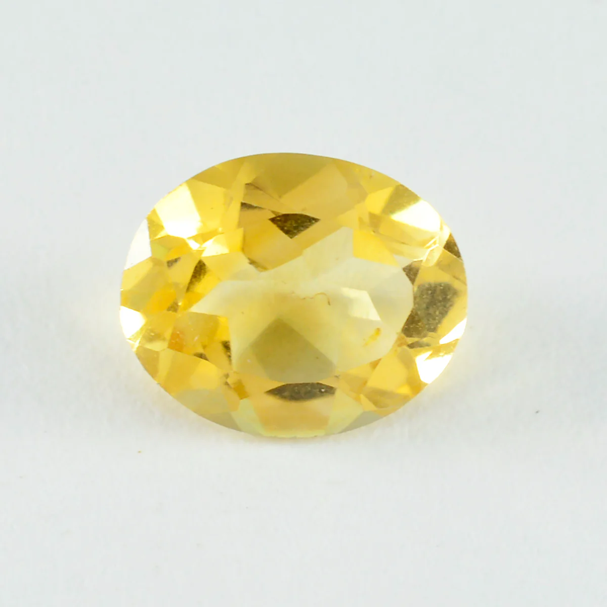Citrine 1PC Chunky 13x18 MM Oval Faceted Yellow Fine Semi Precious Gems - Image 2