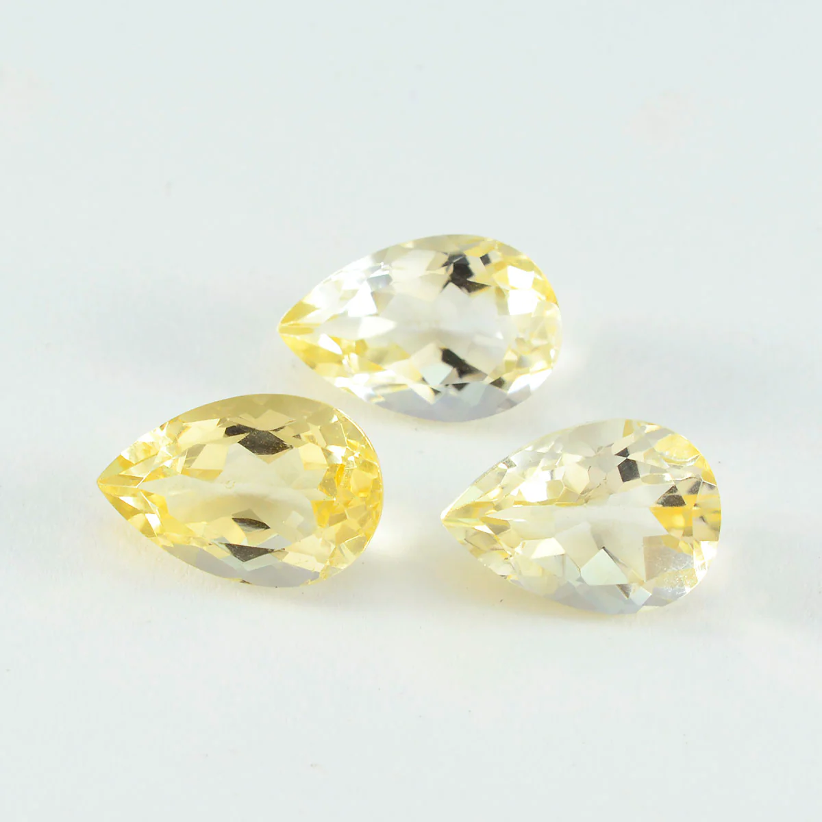 Citrine 1PC Chunky 13x18 MM Pear Faceted Yellow Splendid Semi Precious Loose Gemstone