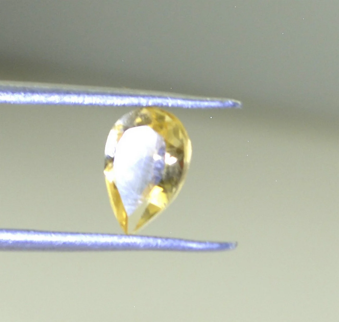 Citrine 1PC Chunky 13x18 MM Pear Faceted Yellow Splendid Semi Precious Loose Gemstone - Image 4