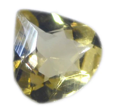 Citrine 1PC Chunky 16x16 MM Heart Faceted Yellow Pure Semi Precious Loose Gemstones