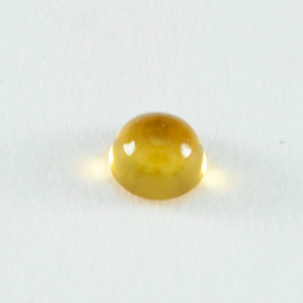 Citrine 1PC Large 10x10 MM Round Cabochon Yellow Pure semi Precious Loose Gemstones - Image 3