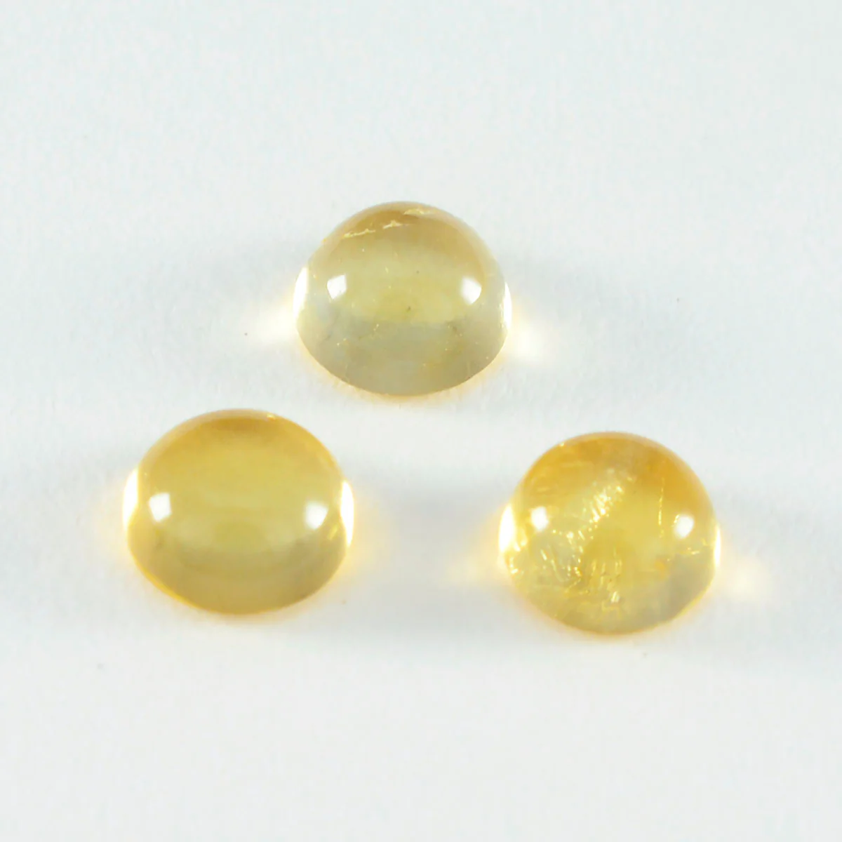 Citrine 1PC Medium 9x9 MM Round Cabochon Yellow Superior semi Precious Loose Gemstone - Image 3