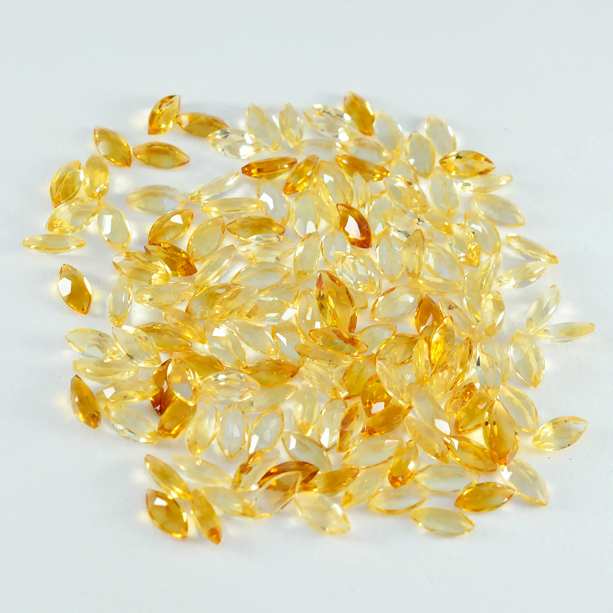 Citrine 1PC Small 5x10 MM Marquise Faceted Yellow High-Quality Semi Precious Loose Gemstones