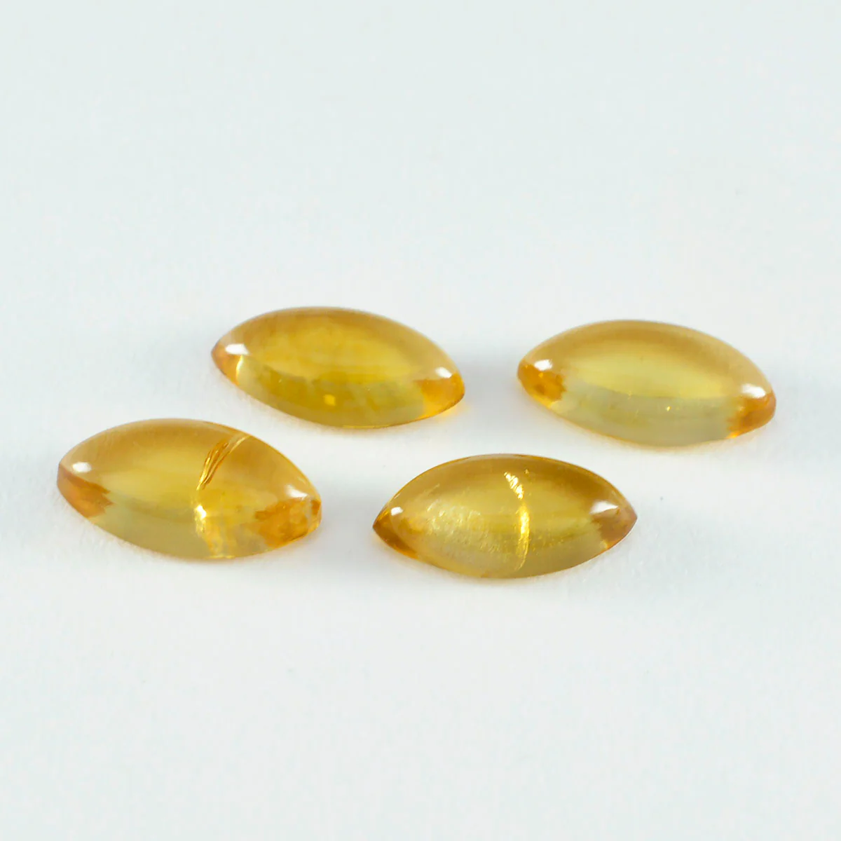 Citrine 1PC Small 6x12 MM Marquise Cabochon Yellow Sparkling semi Precious Gems
