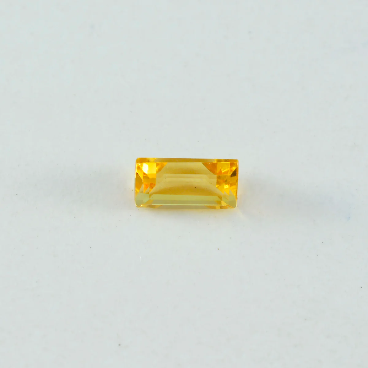 Citrine 1PC Tiny 4x8 MM Baguette Faceted Yellow Fiery Semi Precious Gems