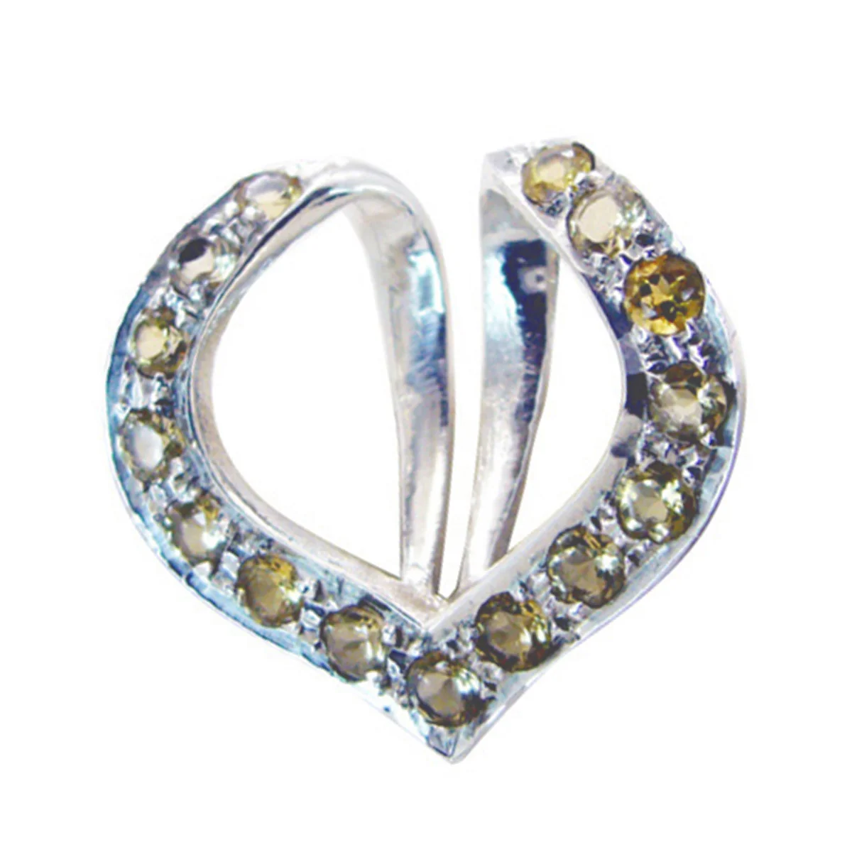 Citrine Classic Indian Silver multiple Ananya Graceful Yellow Pendant Jewelry