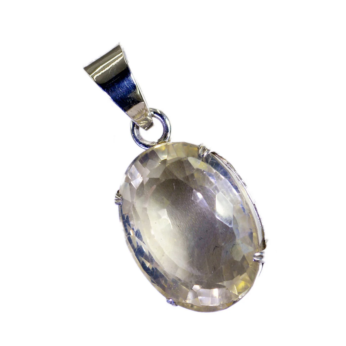 Citrine Featherlight Egyptian 925 Silver Solitaire Rosa Engagement Yellow Pendant Jewelry - Image 2