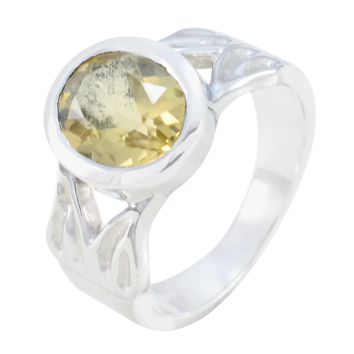 Citrine Solitaire Indian 92.5 Silver Yellow Gems Versatile antique Ring Jewelry - Image 2