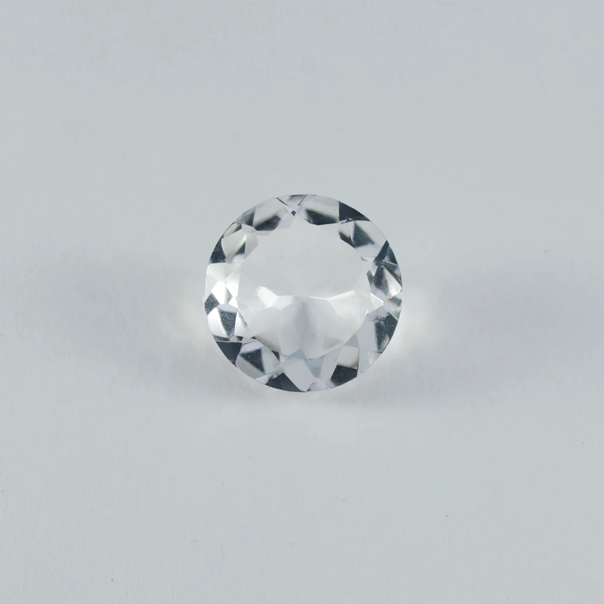 Crystal Quartz 10PC Tiny 4x4 MM Round Faceted White Brilliant Semi Precious Loose Gems - Image 2