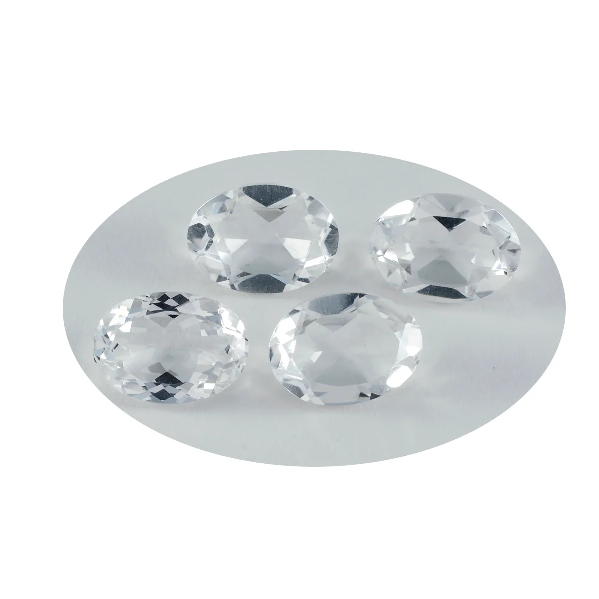Crystal Quartz 1PC Chunky 13x18 MM Oval Faceted White High-Quality Semi Precious Loose Gemstones - Image 4