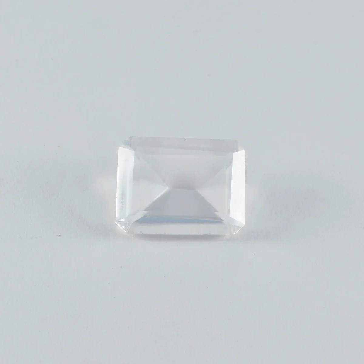 Crystal Quartz 1PC Chunky 15x20 MM Emerald Faceted White Sparkling Semi Precious Gems - Image 3