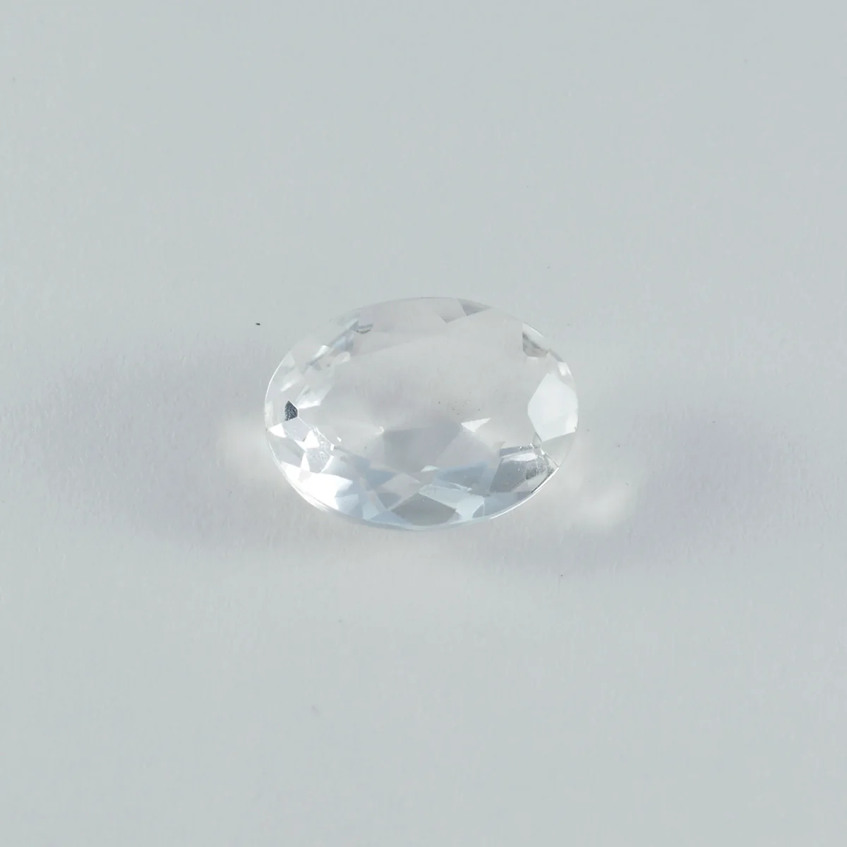 Crystal Quartz 1PC Chunky 15x20 MM Oval Faceted White Natural Semi Precious Gems