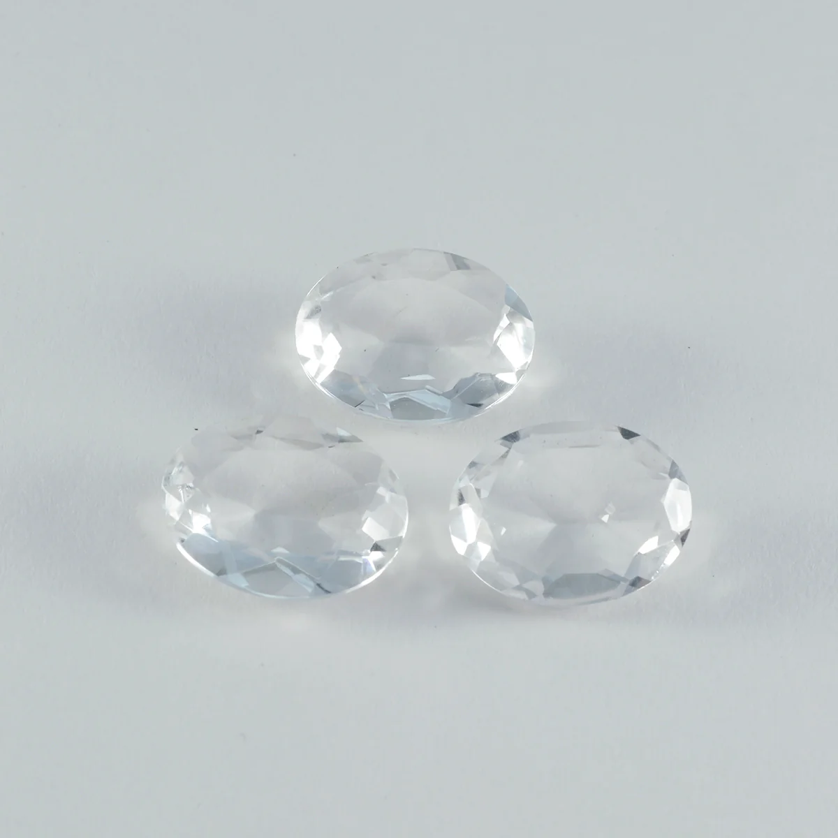Crystal Quartz 1PC Chunky 15x20 MM Oval Faceted White Natural Semi Precious Gems - Image 3