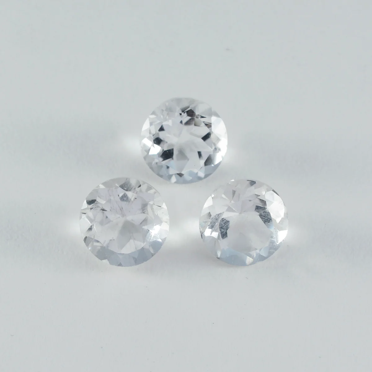 Crystal Quartz 1PC Chunky 16x16 MM Round Faceted White Pure Semi Precious Loose Gems