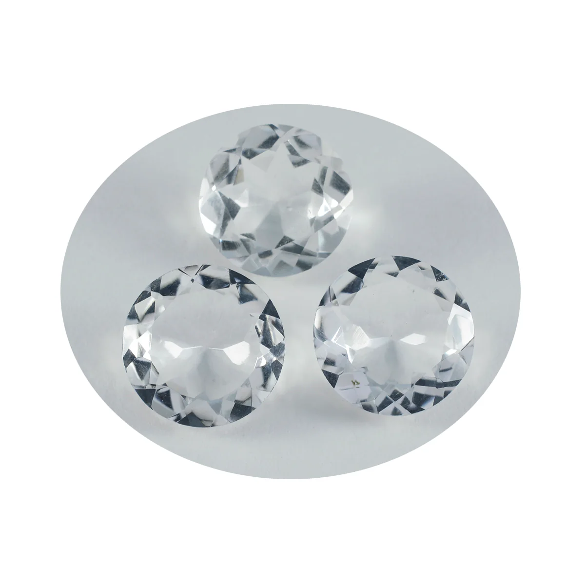 Crystal Quartz 1PC Chunky 16x16 MM Round Faceted White Pure Semi Precious Loose Gems - Image 4