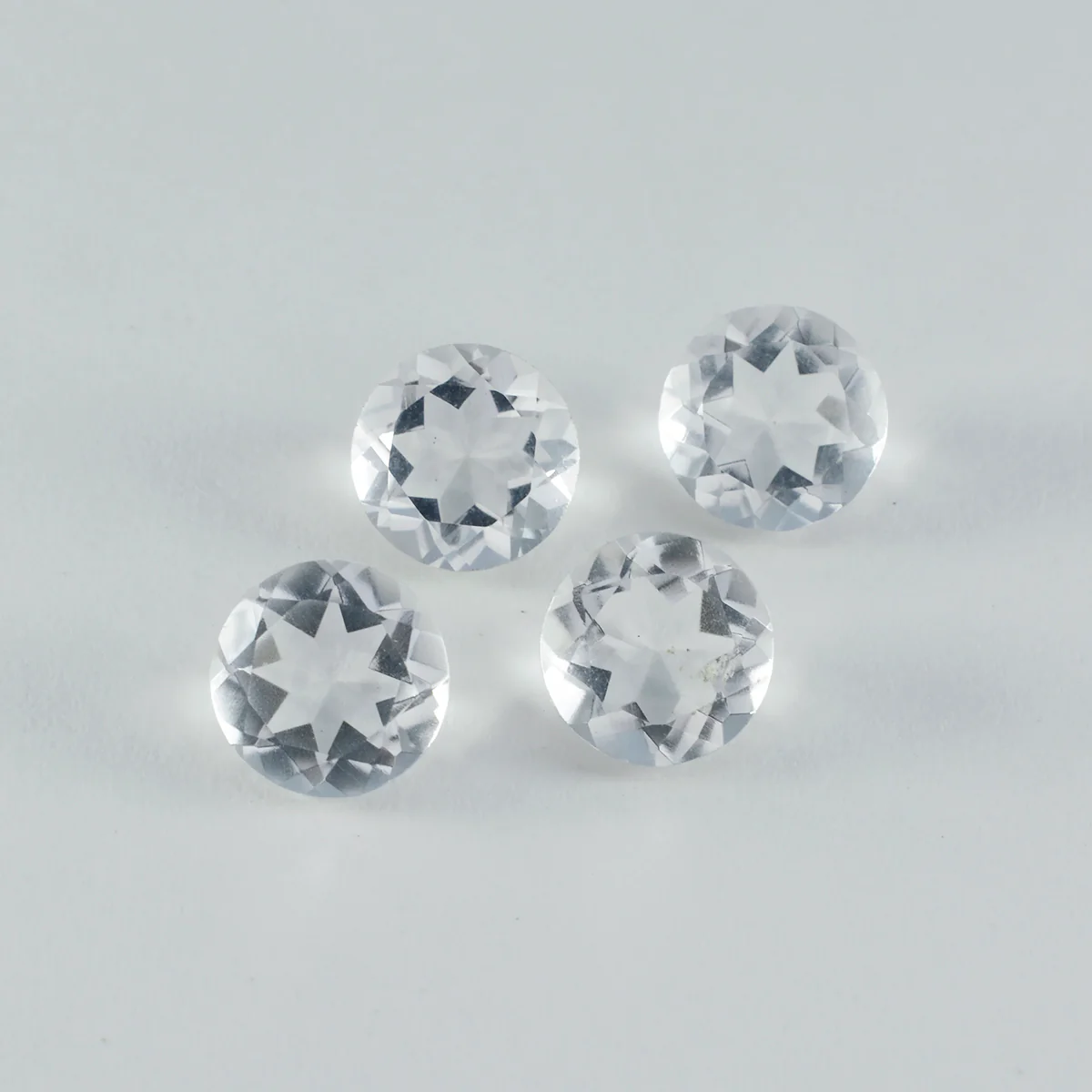 Crystal Quartz 1PC Large 12x12 MM Round Faceted White High-Quality Semi Precious Loose Gems - Image 3
