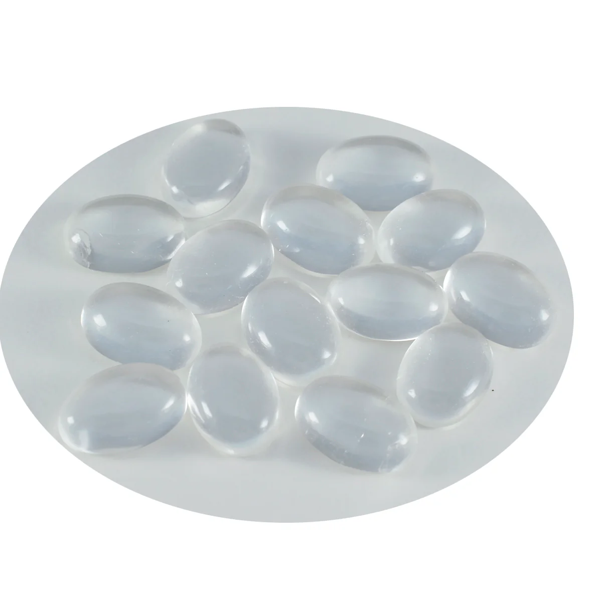 Crystal Quartz 1PC Large 8x12 MM Oval Cabochon White Splendid semi Precious Gems - Image 4