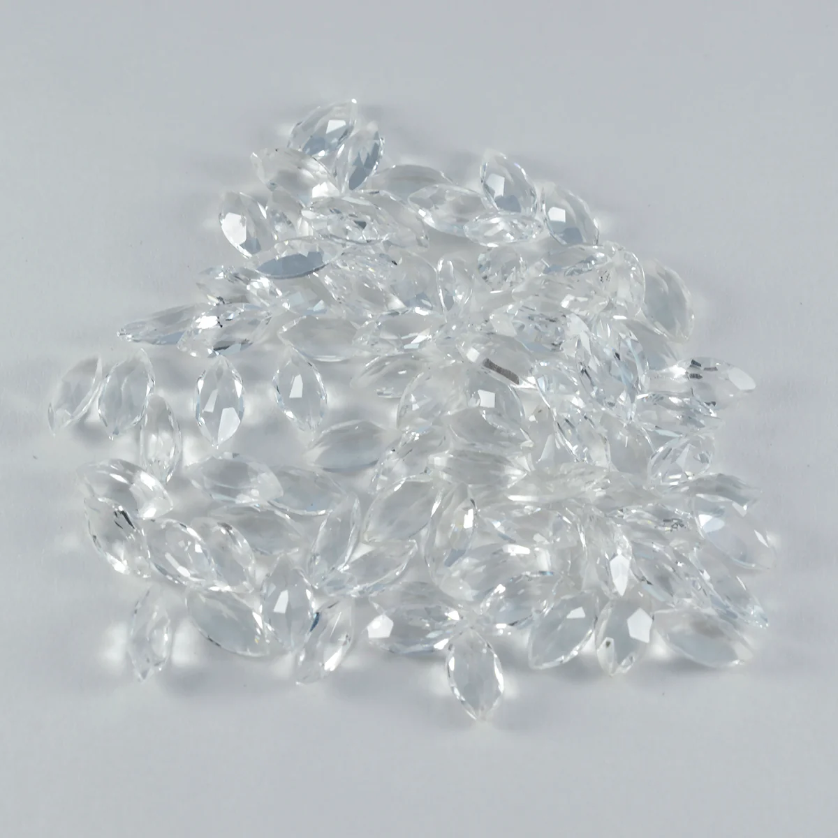 Crystal Quartz 1PC Small 5x10 MM Marquise Faceted White Splendid Semi Precious Gems - Image 2