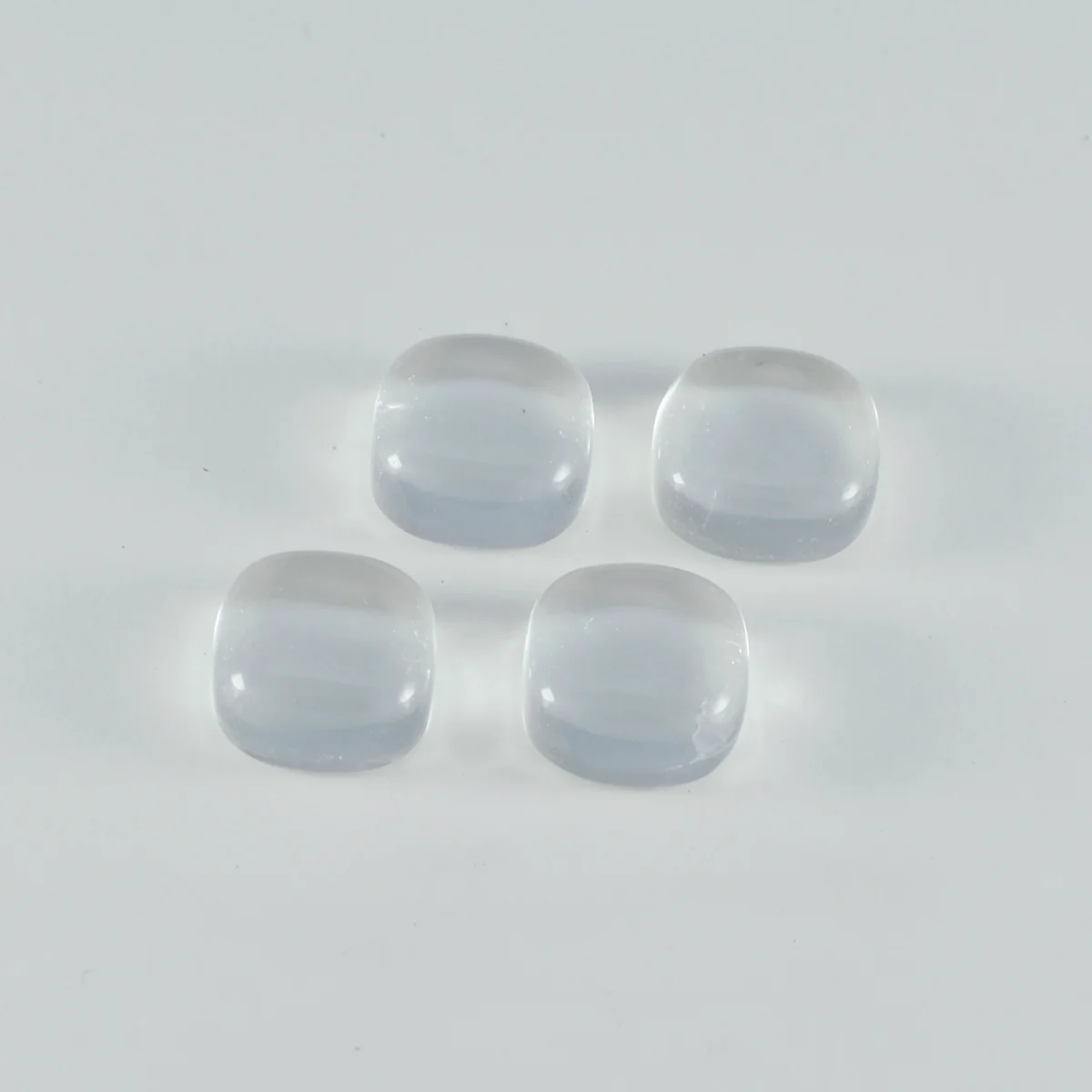 Crystal Quartz 1PC Small 7x7 MM Cushion Cabochon White Luster semi Precious Precious Gemstone