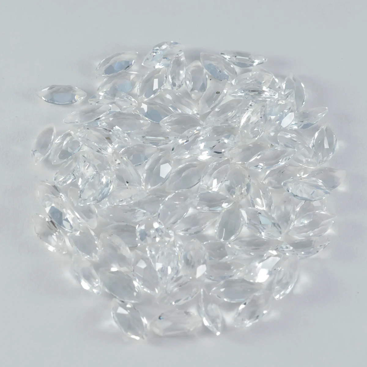 Crystal Quartz 1PC Tiny 3x6 MM Marquise Faceted White Sparkling Semi Precious Loose Gemstone - Image 4