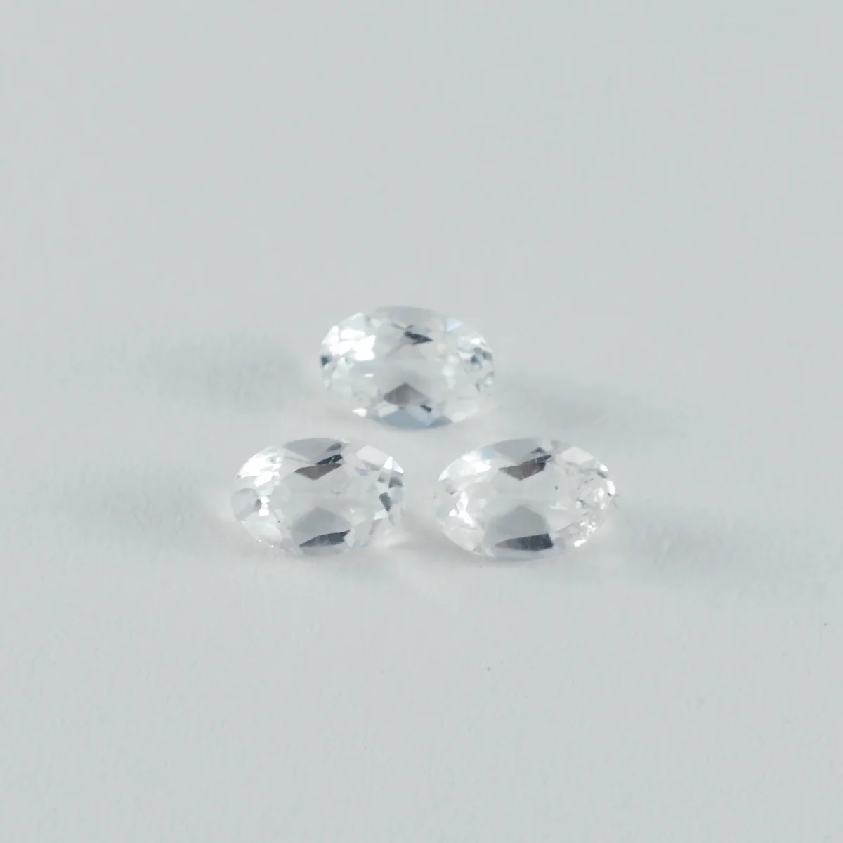Crystal Quartz 1PC Tiny 5x7 MM Oval Faceted White Superior Semi Precious Gems - Image 3