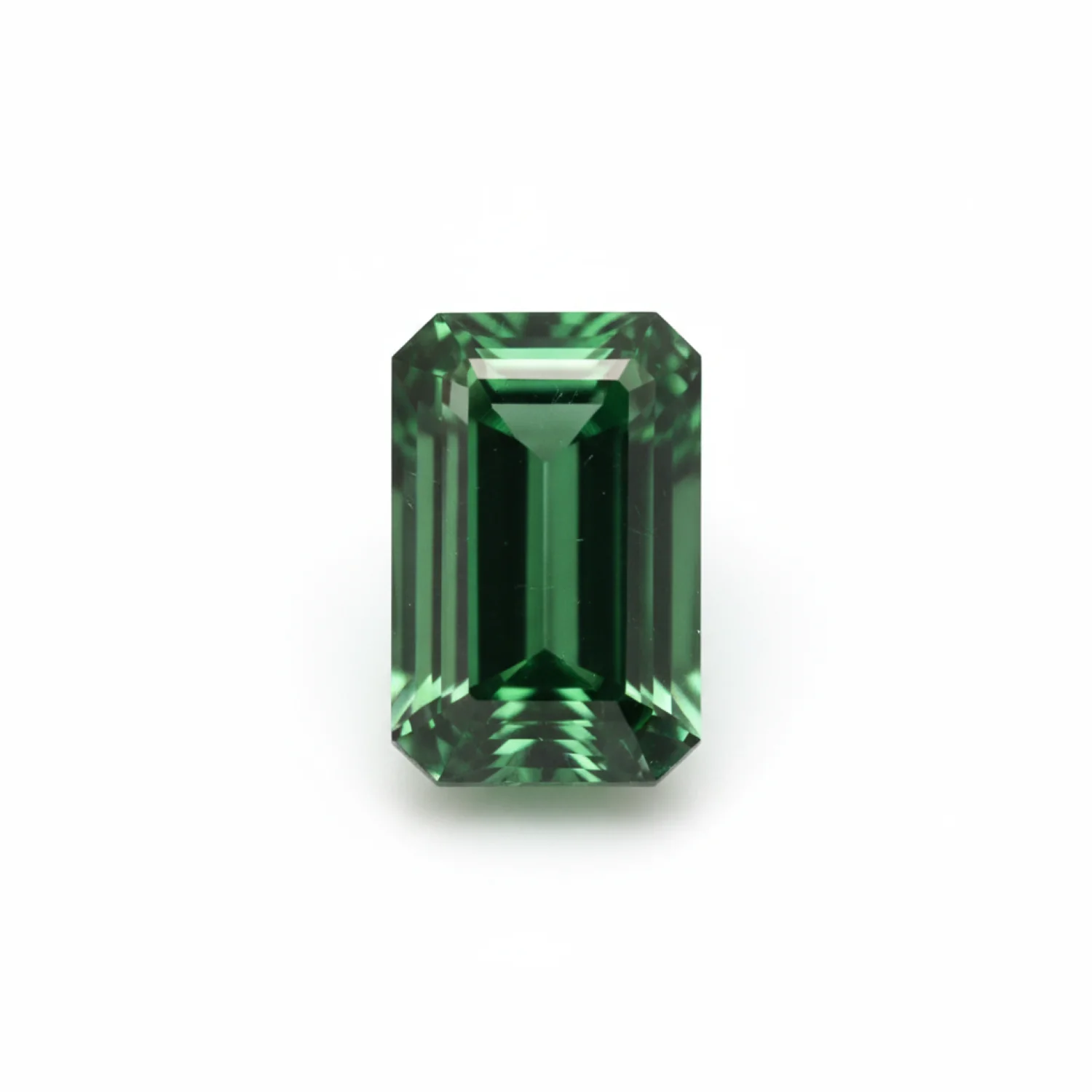 Emerald 10PC Tiny 2x4 MM Baguette Faceted Green Natural Precious Gems