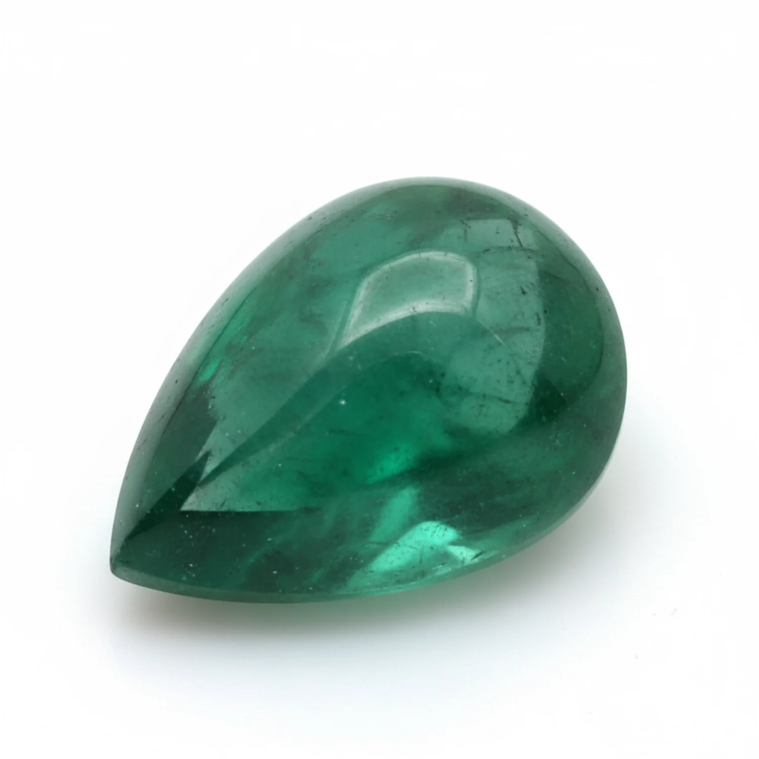 Emerald 10PC Tiny 3x5 MM Pear Cabochon Green Fiery Precious Gems - Image 2