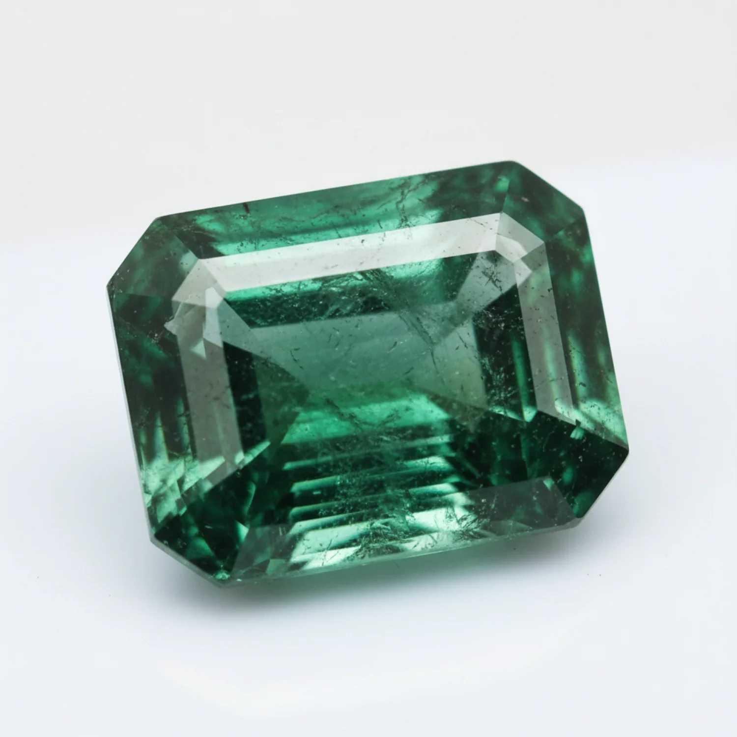 Emerald 1PC Large 10x14 MM Emerald Faceted Green Brilliant Precious Loose Gemstones - Image 2