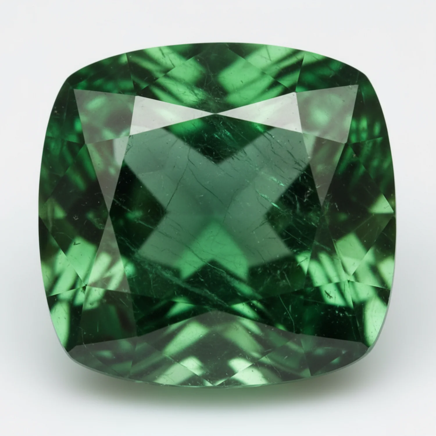 Emerald 1PC Large 12x12 MM Cushion Faceted Green High-Quality Precious Loose Gems