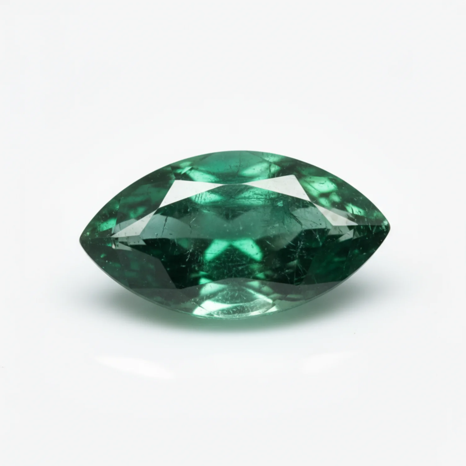 Emerald 1PC Large 8x16 MM Marquise Faceted Green Genuine Precious Loose Gems - Image 2