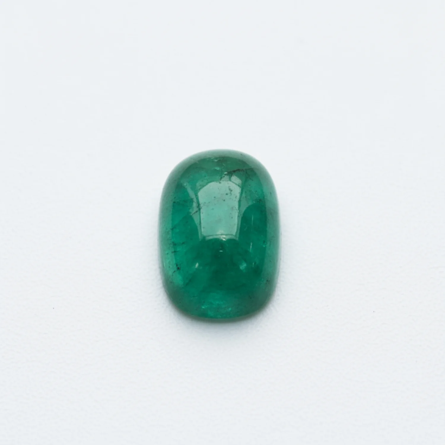 Emerald 1PC Small 6x8 MM Emerald Cabochon Green Shine Precious Loose Gems
