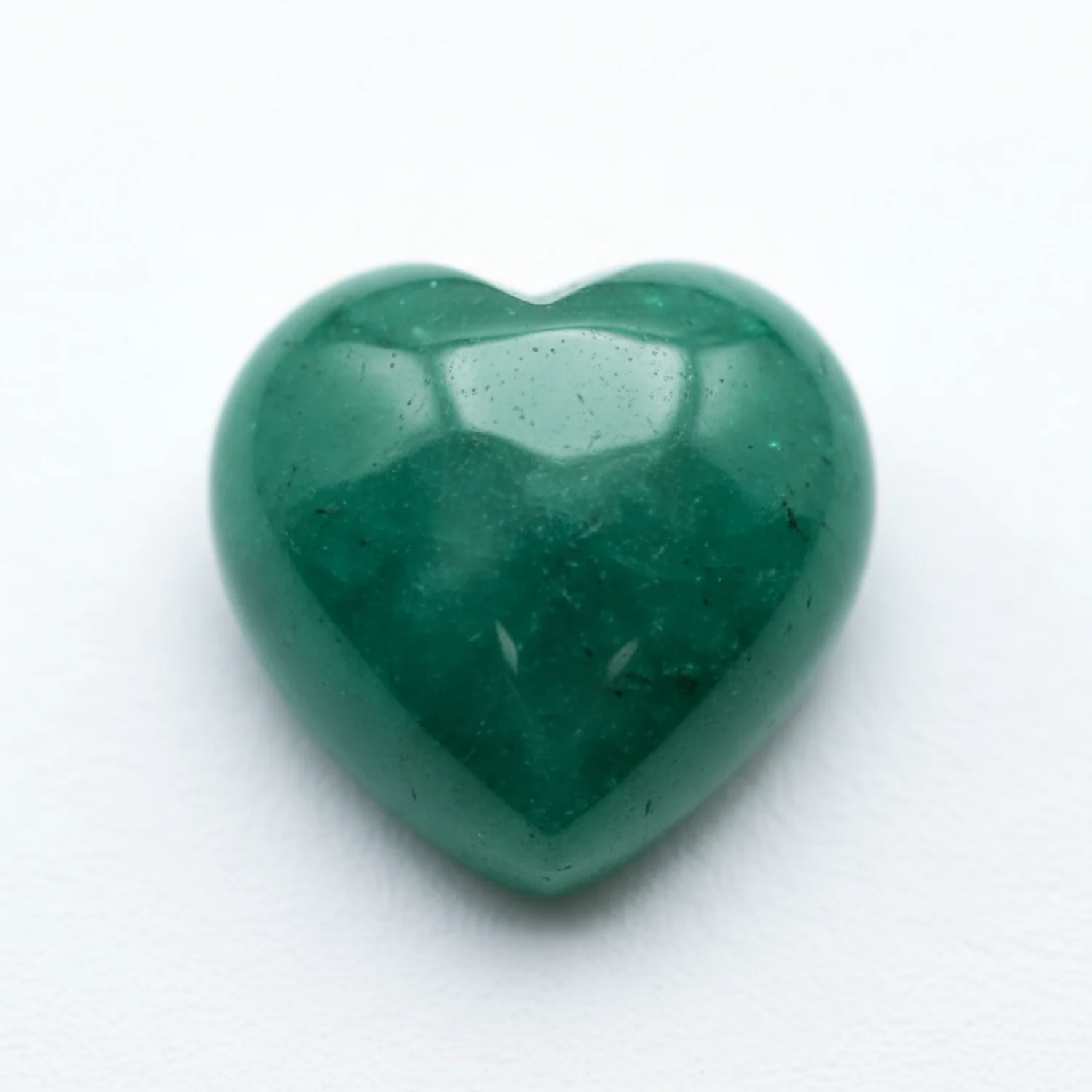 Emerald 1PC Small 7x7 MM Heart Cabochon Green Splendid Precious Gems - Image 2